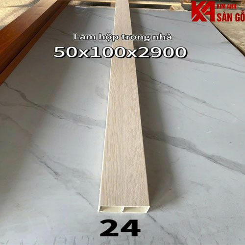 Thanh Lam Hộp Nhựa Giả Gỗ 50*100 AV-24